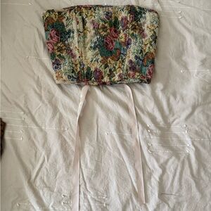 Boutique Floral Corset Top